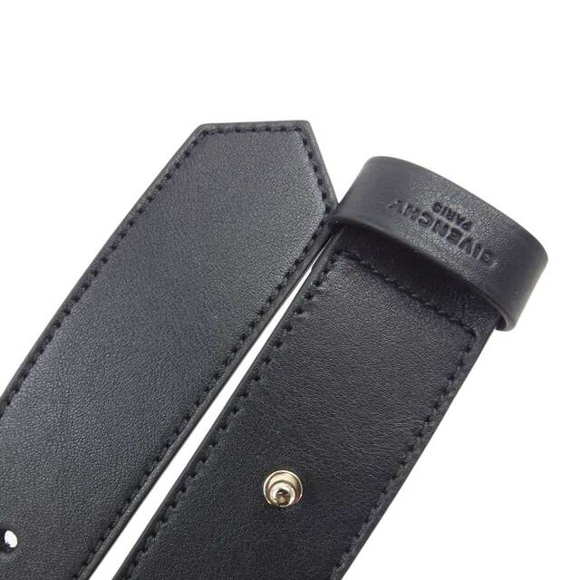 GIVENCHY(ジバンシィ)のGIVENCHY ジバンシィ ベルト BA4003B0DE-0180 BELT 001 80 BLACK CALF ブラックカーフ ベルト ブラック系【新古品】【未使用】【中古】 レディースのファッション小物(ベルト)の商品写真