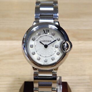 カルティエ(Cartier)の新品同様 カルティエ 現行 バロンブルー 11Pダイヤモンド レディース 時計(腕時計)