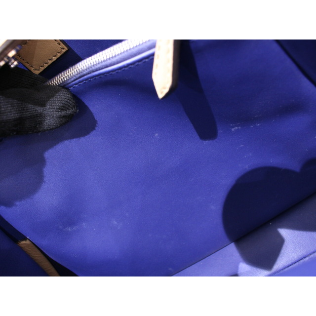 【布袋あり】FENDI　プチトゥージュール　8BH253　レザー　ベージュ×ブルー　バグズモンスター　ハンドバッグ　ショルダーバッグ　レディース　ショルダー付き　ギフト　プレゼント包装可　　松前R56号店