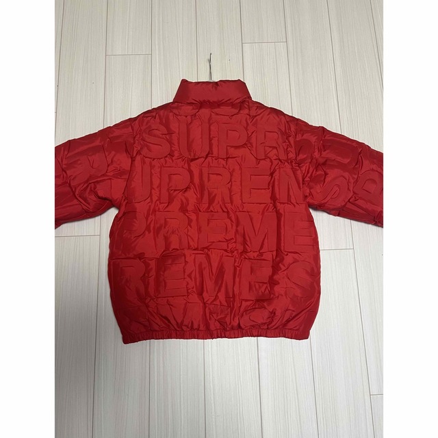 Supreme 19ss bonded logo puffyjacket red