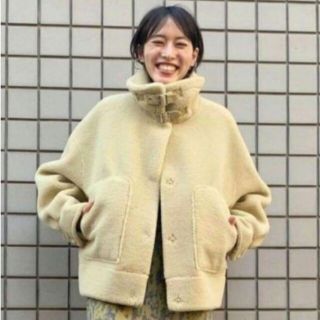 数量は多い 美品スタニングルアー ムートンコート グレージュ ファー