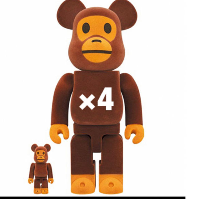 BE@RBRICK BABY MILO Flocky Ver 100％ 400％フィギュア