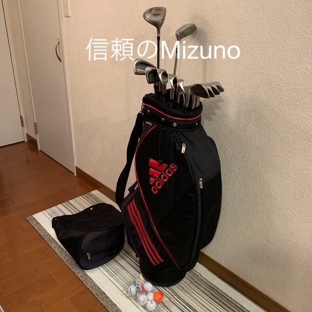 スポーツ/アウトドア初心者ゴルフ応援❗️信頼のMizunoゴルフセット&adidasバッグおまけ