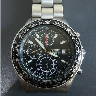 セイコー(SEIKO)のSEIKO セイコー　7T92-0CF0　パイロット　クロノグラフ　腕時計(腕時計(アナログ))