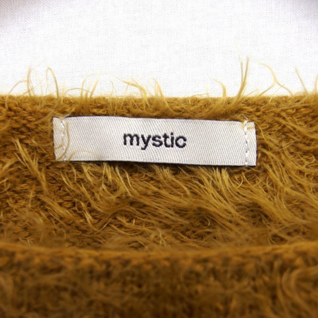 mystic(ミスティック)のミスティック mystic 切替 セーター シャギー ニット ショート丈 柄編み レディースのトップス(ニット/セーター)の商品写真