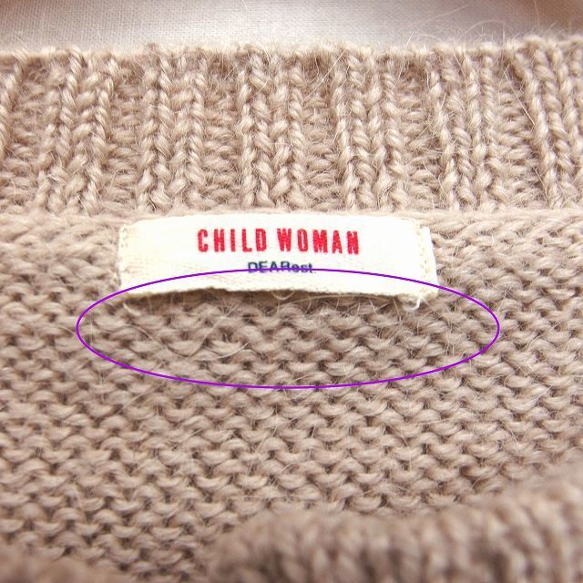 CHILD WOMAN(チャイルドウーマン)のチャイルドウーマン CHILD WOMAN セーター ニット ヘンリーネック レディースのトップス(ニット/セーター)の商品写真