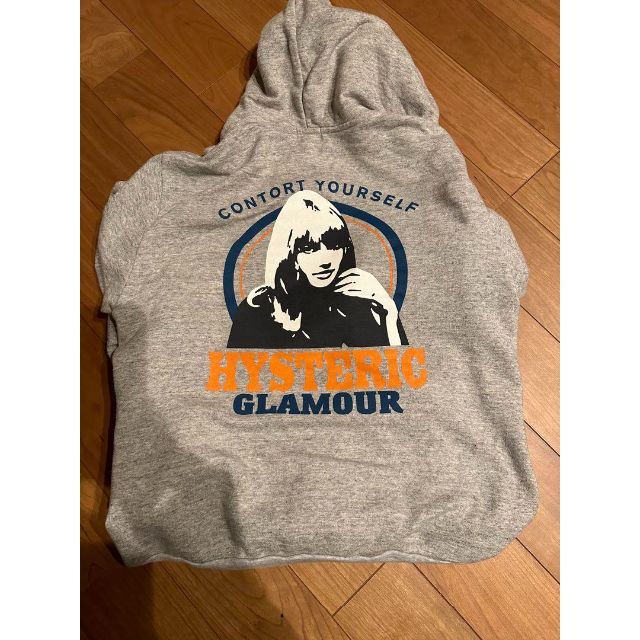 HYSTERIC GLAMOUR(ヒステリックグラマー)の美品/人気HYSTERIC GLAMOUR ジップパーカー メンズ/グレー/ S メンズのトップス(パーカー)の商品写真