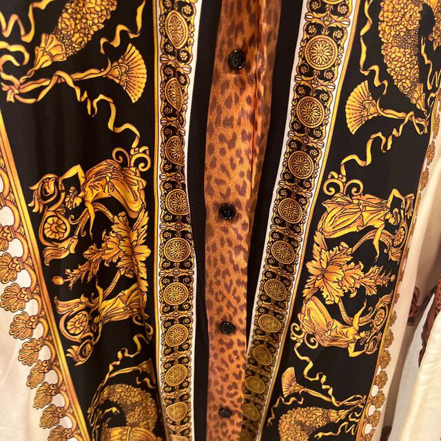 2022年最新入荷 Gianni Versace - versace シルク長袖シャツ Tシャツ+