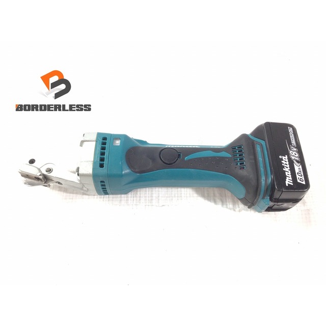 自動車/バイク☆品☆makita マキタ 18V 1.6mm 充電式ストレートシャー JS161D 6.0Ahバッテリー1個(BL1860B)付 65771