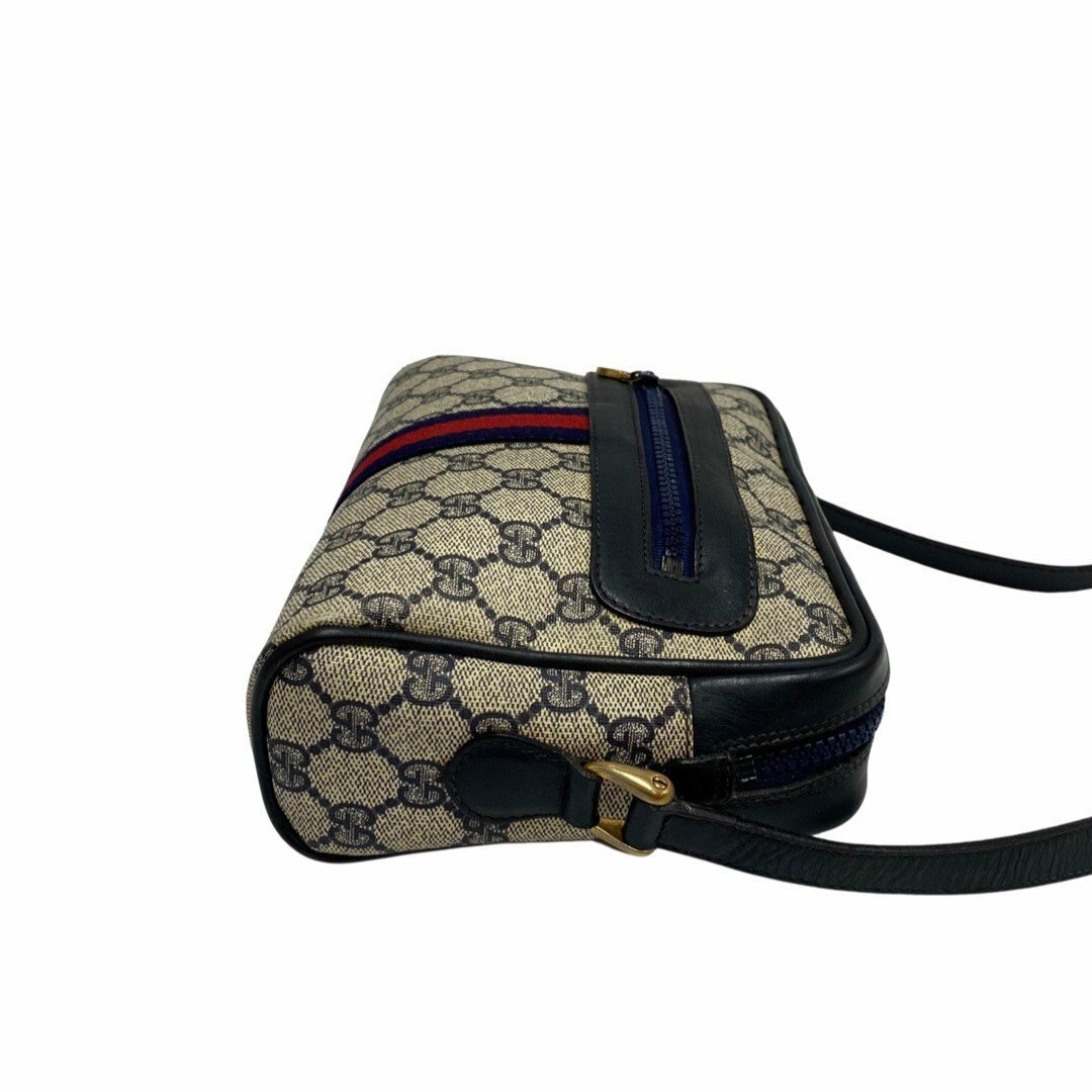 ☆新春福袋2021☆ オールドグッチ シェリーライン GUCCI GG柄 ネイビー