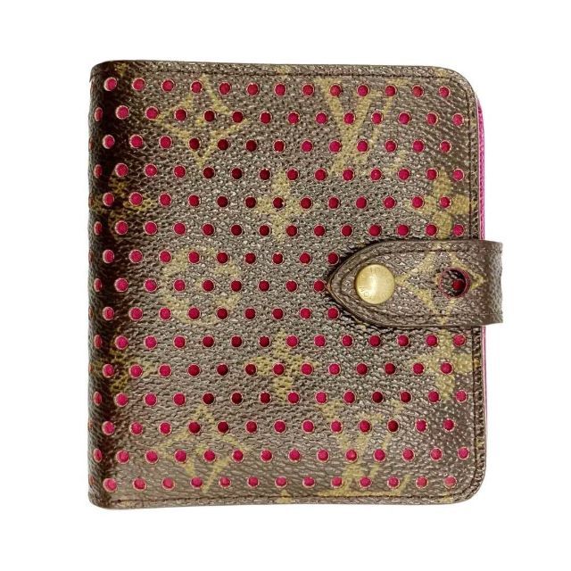 LOUIS VUITTON ペルフォ コンパクトジップ 二つ折り財布 パンチング