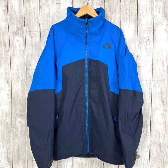 THE NORTH FACE(ザノースフェイス)のアウトドア古着THE NORTH FACEノースフェイス3WAYジャケット紺青S メンズのジャケット/アウター(マウンテンパーカー)の商品写真