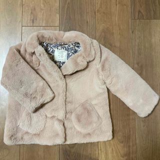 ザラ(ZARA)の【美品】Zara コート (サイズ98cm)フェイクファー (コート)