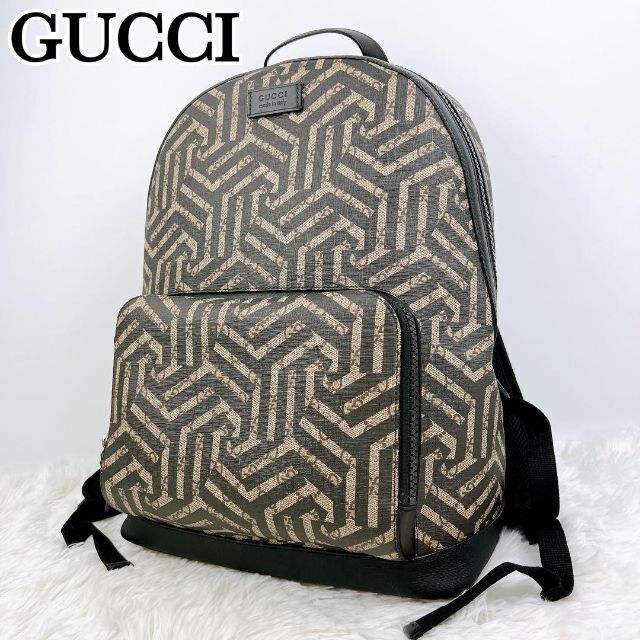 Gucci - 美品 GUCCI グッチ リュック バックパック GG柄 カレイド A4