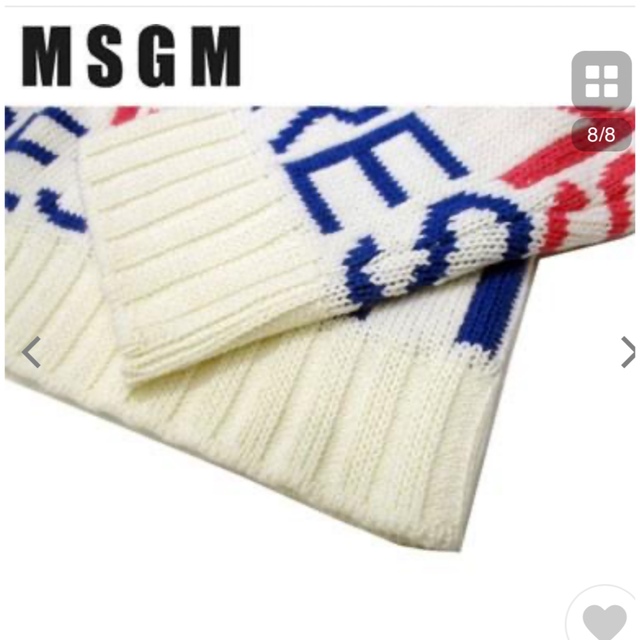 MSGM(エムエスジイエム)のMSGM トップス  ロゴ　ニット セーター  レディースのトップス(ニット/セーター)の商品写真