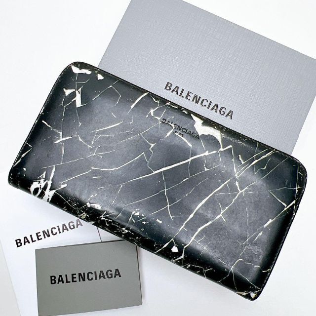 メンズBALENCIAGA バレンシアガ 長財布 アレキサンダーワン期 大理石