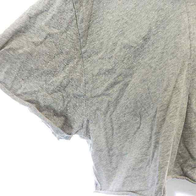 JOURNAL STANDARD(ジャーナルスタンダード)のジャーナルスタンダード Tシャツ カットソー 半袖 ショート丈 ロゴ M グレー レディースのトップス(Tシャツ(半袖/袖なし))の商品写真