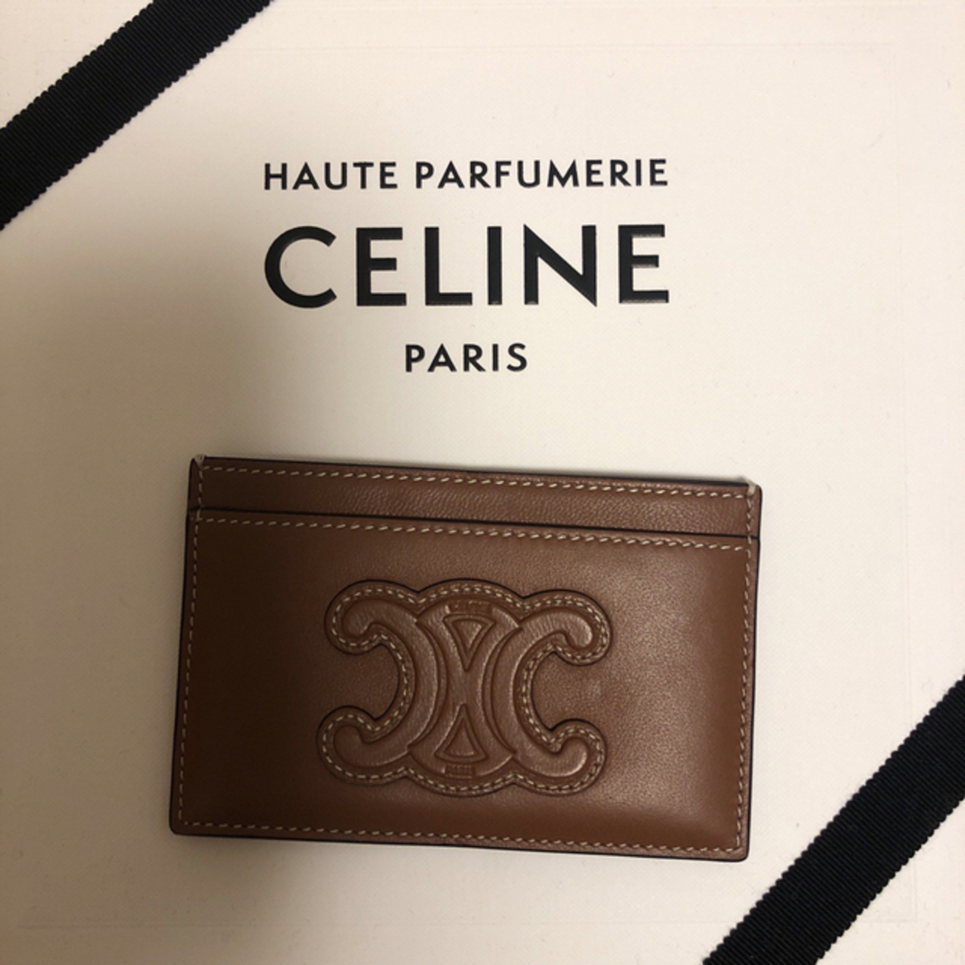 ご専用 CELINE セリーヌ カードホルダー トリオンフキャンバス タン