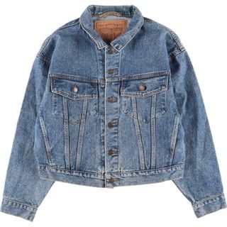 リーバイス(Levi's)の古着 90年代 リーバイス Levi's 70598 4891 デカパッチ デニムジャケット Gジャン レディースXL ヴィンテージ /eaa310145(Gジャン/デニムジャケット)