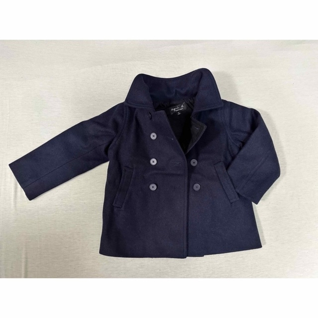 agnes b.(アニエスベー)のagnes b. ENFANT ピーコート4ans キッズ/ベビー/マタニティのキッズ服男の子用(90cm~)(コート)の商品写真