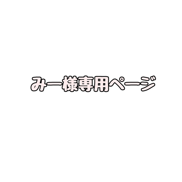 みー様専用ページです✱