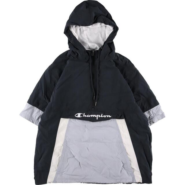古着 チャンピオン Champion 半袖 アノラックパーカー メンズXL