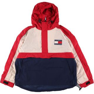 トミーヒルフィガー(TOMMY HILFIGER)の古着 トミーヒルフィガー TOMMY HILFIGER アノラックパーカー メンズXXL ヴィンテージ /eaa310261(ナイロンジャケット)