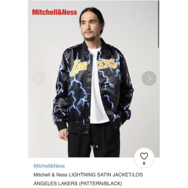 Mitchell&Ness ミッチェルアンドネス サテンジャケット LAKERS 全日本