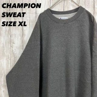 チャンピオン(Champion)のアメリカ古着CHAMPIONチャンピオン　ゆるだぼオーバーサイズ背当てスエット灰(スウェット)