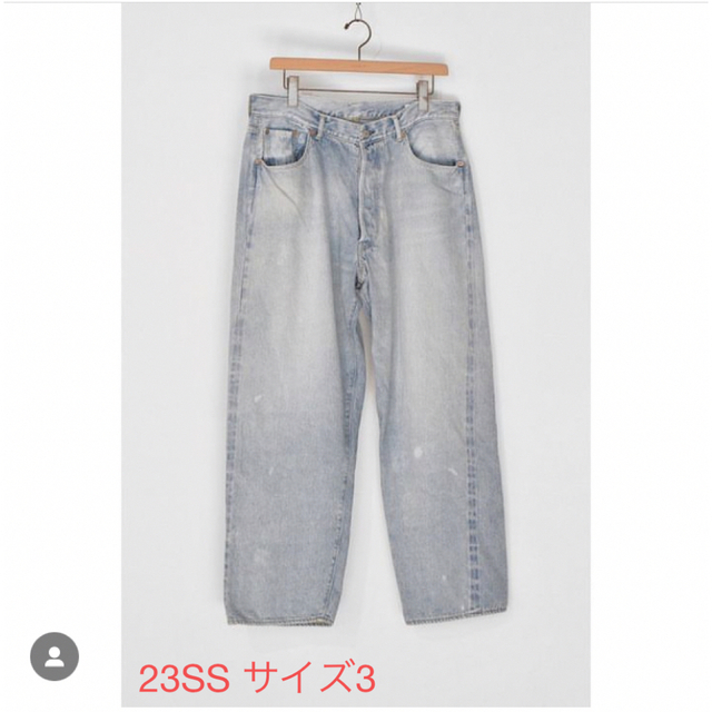 格安SALEスタート！ COMOLI コモリ ブリーチデニム サイズ3 5p 23SS