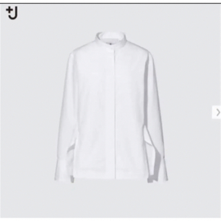 ジルサンダー(Jil Sander)のUNIQLO +J プラスJ スーピマコットン スタンドカラーシャツ(シャツ/ブラウス(長袖/七分))