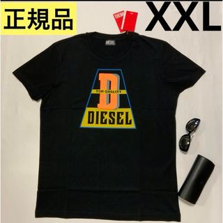 ディーゼル(DIESEL)の洗練されたデザイン　DIESEL　T-DIEGOR-K61　ブラック　XXL(Tシャツ/カットソー(半袖/袖なし))