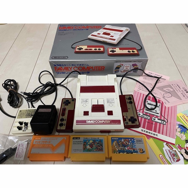 ファミコン本体 当時のまま純正ファミコン! 付属品全て有り スーパー