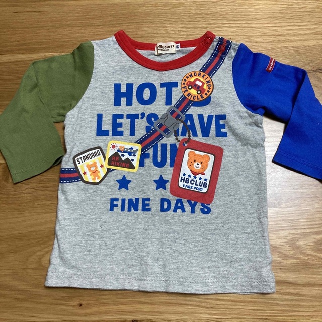 HOT BISCUITS(ホットビスケッツ)のホットビスケッツ★ロンT★サイズ80 キッズ/ベビー/マタニティのベビー服(~85cm)(Ｔシャツ)の商品写真