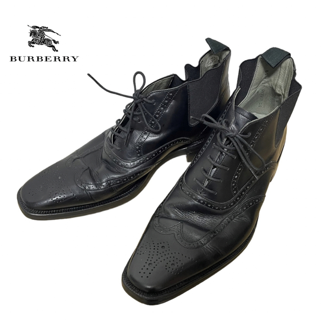 BURBERRY BLACK LABEL - バーバリーブラックレーベル サイドゴアブーツ