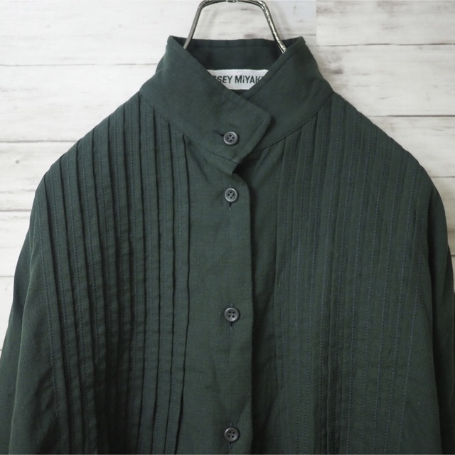 ISSEY MIYAKE 99AW スタンドカラー プリーツチュニック | myglobaltax.com
