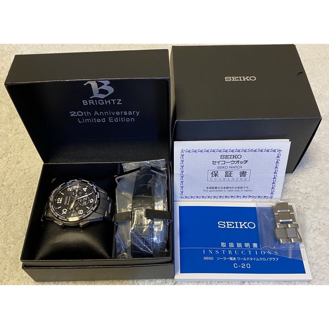 2022高い素材  - SEIKO セイコー 未使用ベルト付 SAGA295 20周年記念モデル ブライツ 腕時計(アナログ)