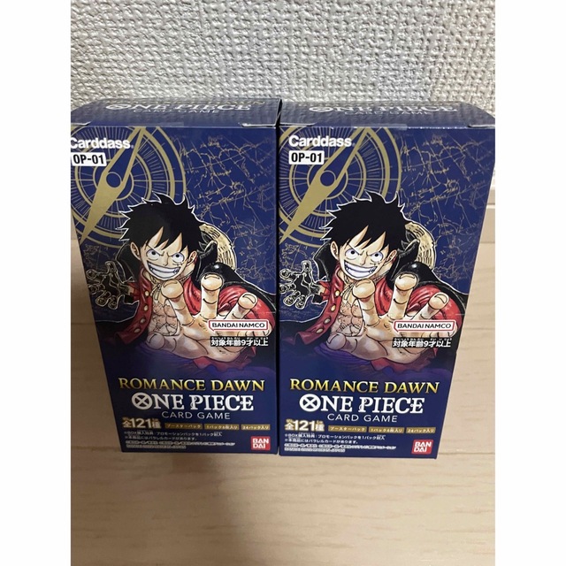 ONE PIECE(ワンピース)のワンピース ロマンスドーン ROMANCE DAWN 2BOX エンタメ/ホビーのトレーディングカード(Box/デッキ/パック)の商品写真