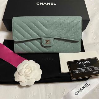 シャネル(CHANEL)の専用★CHANEL シャネル Vステッチ シェブロン キャビアスキン 長財布(財布)