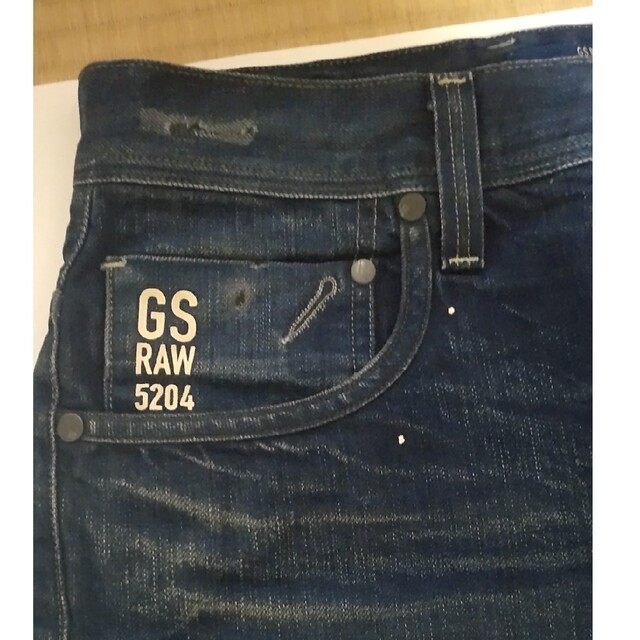 G-STAR RAW(ジースター)のG-STAR RAW ジーンズ ペイント加工 サイズW29（古着）その3 メンズのパンツ(デニム/ジーンズ)の商品写真