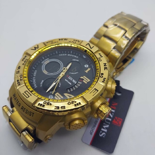 新品 送料無料 海外大人気MIZUMS 腕時計デジタル 多機能LED  T12
