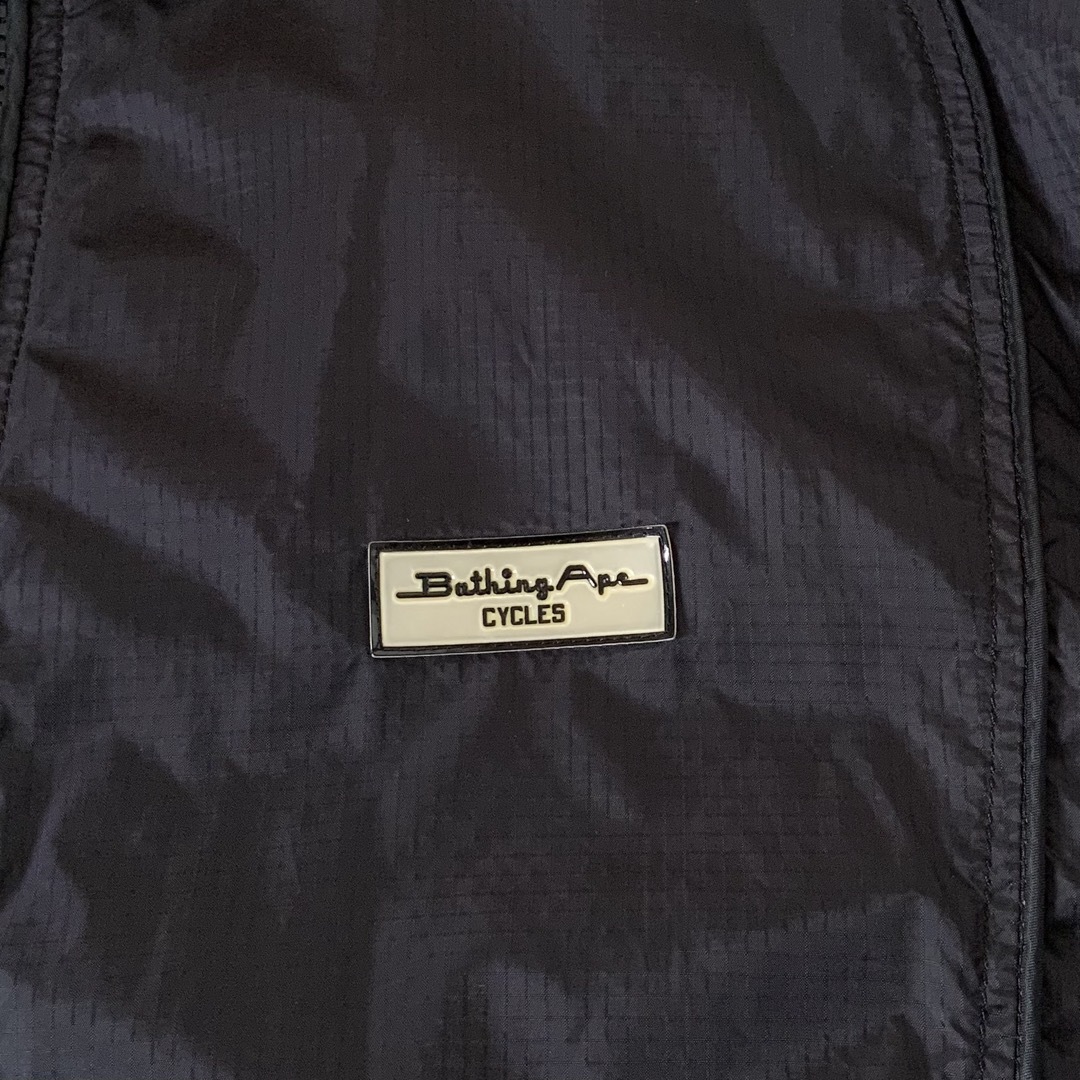 エイプ BATHING APE CYCLES ナイロンジャケット ブラック