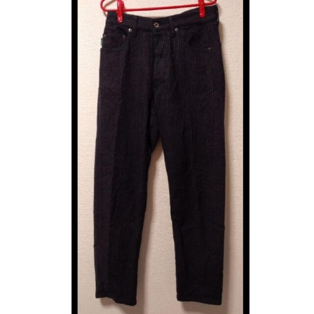 Paul Smith(ポールスミス)のPaul Smithジーンズ　ウール　ブラック　ストライプ　5ポケット　日本製 メンズのパンツ(デニム/ジーンズ)の商品写真