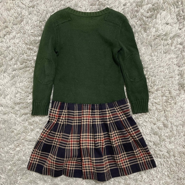 POLO RALPH LAUREN(ポロラルフローレン)のポロ　ラルフローレン　ワンピース　チェック　ホース　110 女の子　希少　レア　 キッズ/ベビー/マタニティのキッズ服女の子用(90cm~)(ワンピース)の商品写真