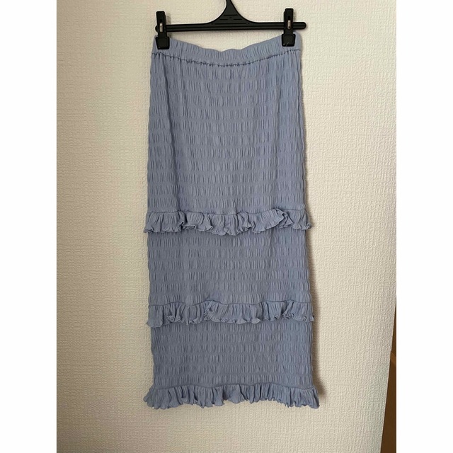 MEER. SHIRRING FRILL SKIRT /SKY 新品未使用 4