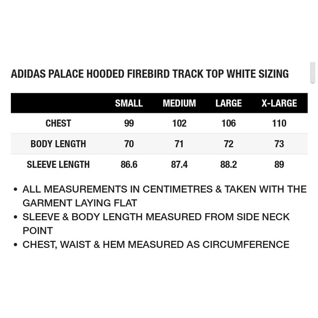 Adidas palace hooded firebird track pant