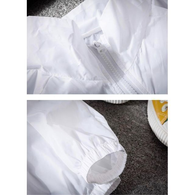 ナイロンジャケット ウインドブレーカー L グレー ユニセックス 新品 メンズのジャケット/アウター(ナイロンジャケット)の商品写真