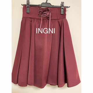 イング(INGNI)の『新品』INGNI レースUPタックギャザースカート(ひざ丈スカート)