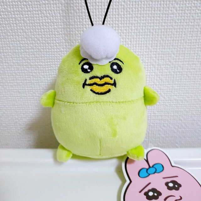 おぱんちゅうさぎ 脱帽カッパ マスコット② エンタメ/ホビーのおもちゃ/ぬいぐるみ(ぬいぐるみ)の商品写真