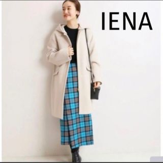 イエナ(IENA)のIENA イエナ 二重織りシャルムフードコクーンコート(ロングコート)